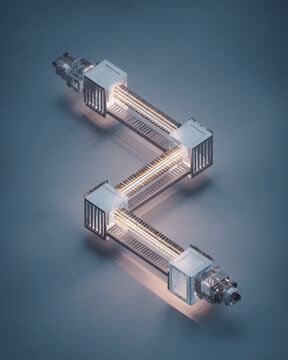 Abstract Futuristic Machine