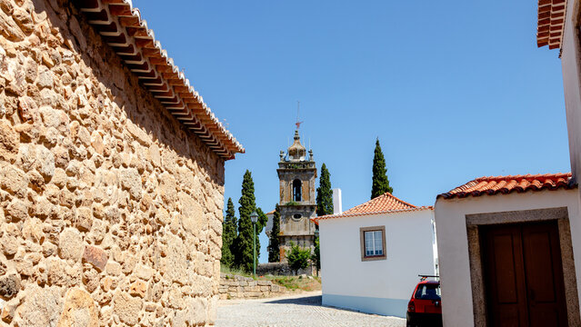 Torre del Reloj in Almeida, Portugal view