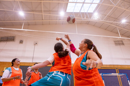 Women with Disabilities Competing in Inclusive Basketball
