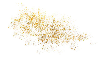 Luxurious golden glitter particle for elegant decoration
