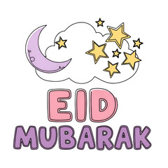Fototapeta premium eid mubarak card