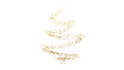Glistering golden particle for elegant background