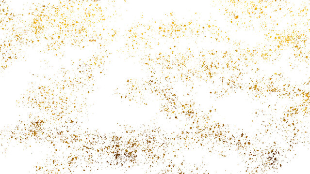Luxurious golden glitter particle for elegant decoration