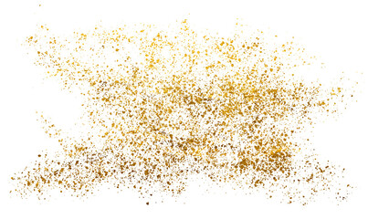 Elegant Golden Shimmer Texture with Isolated Glistering Particles