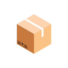 Fototapeta premium isometric cardboard assets for UI UX needs, or for any design.