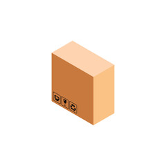 Fototapeta premium isometric cardboard assets for UI UX needs, or for any design.