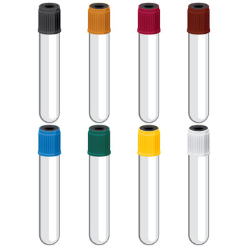 blood collection tube, vacuum tubes with a colored rubber stopper.