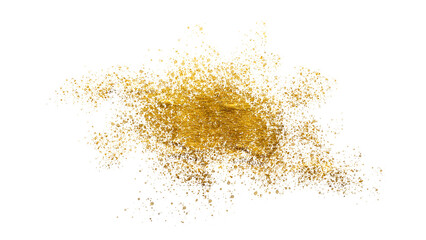Luxurious golden glitter particle for elegant decoration