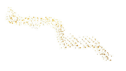 Elegant Golden Shimmer Texture with Isolated Glistering Particles