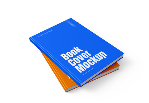Two Hardcover Book Mockup
