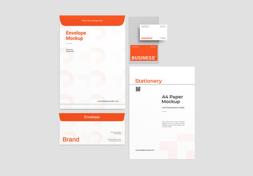 Professional Branding Stationery Mockup Set