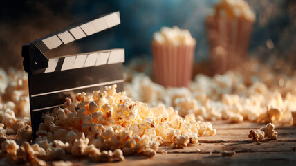 Movie cracker. Film industry banner