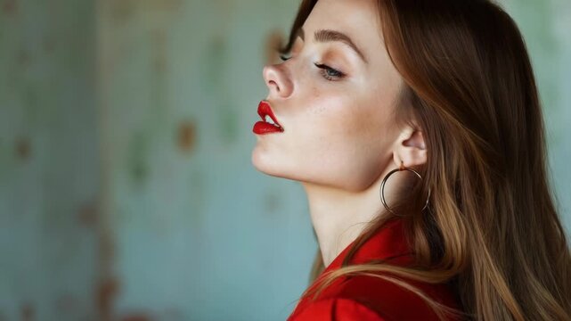 Female student going for class in high school fashion editorial shot, high-fashion imagery, avant-garde aesthetics, editorial storytelling, conveying fashion trends and concepts, arti.