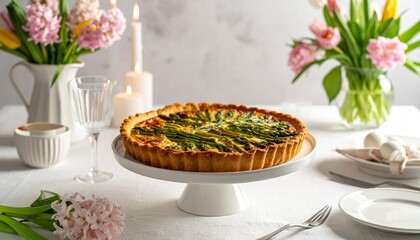 Herzhafte Oster-Tarte mit Spargel