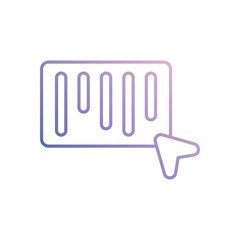 Obraz premium Barcode vector icon