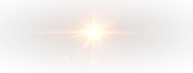 Obraz premium Sparkling arena spotlight explosion with bright yellow sun glow, luminous laser projection, and futuristic illumination effect