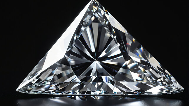 Seltener Billion-Schliff Diamant in Dreiecksform mit maximaler Brillanz