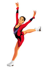 女子フィギュアスケート選手