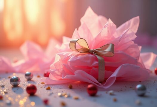 Translucent Crinkly Gift Wrap Material Delicate Lightweight Aesthetic Fiber Essence