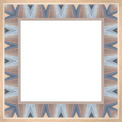 Bunter quadratischer freigestellter Bilderrahmen