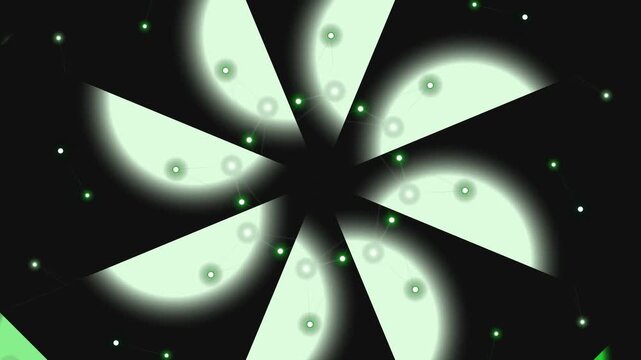 An abstract blue fractal background featuring a floral pattern design with purple circles and starlit light elements creates a decorative vector illustration backdrop