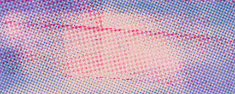 Pastel colored blue pink risograph print texture background with text place. Hand drawn distressed linocut screen overlay. Abstract printmaking effect with gradient. Scratch stencil old texture.