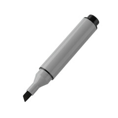 Modern Grey Marker Pen 3d