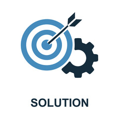 🎯 Solution: Targeting Success with Precision and Engineered Insight. A captivating illustration portraying a dart hitting the bullseye, alongside a gear symbol.