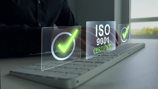 ISO 9001 quality management concept highlighting compliance, audit control, certification readiness and structured processes that support reliable performance and continuous business improvement.