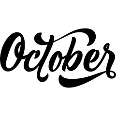 October calligraphy