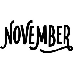 November calligraphy