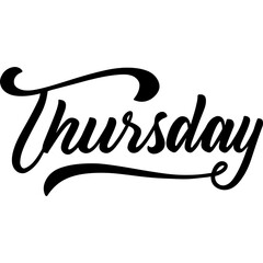 thursday calligraphy