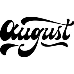 August calligraphy