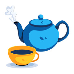 teapot and cup