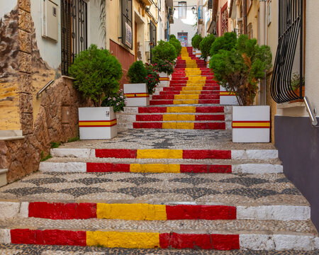 Spanish Steps in Calpe, Spain