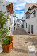 Beautiful Street in Altea, Spain