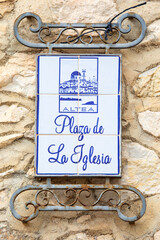 Plaza de La Iglesia in Altea, Spain