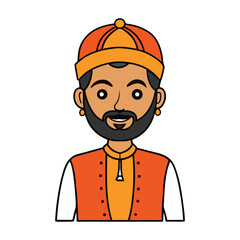 Obraz premium Gudi Padwa is a vibrant Hindu festival marking the Marathi New Year, celebrated with colorful decorations, festive meals, and raising the gudi as a symbol of prosperity. 