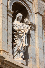 Detail of Altea Church in Spain