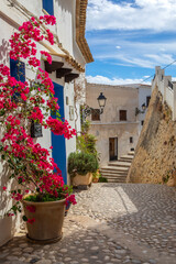 Beautiful Street in Altea, Spain