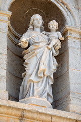 Detail of Altea Church in Spain
