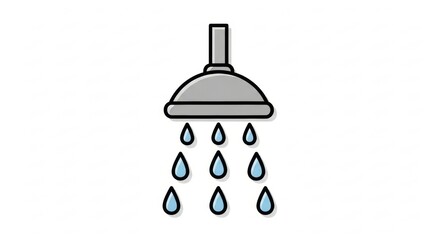 Clean Bathroom Shower Icon