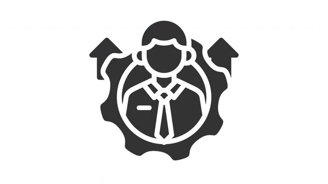 Animated personal development icon