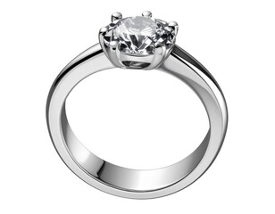 Firefly_Blue human eye ball isolated on transparent background - Firefly_PNG Platinum jewelry silver ring.