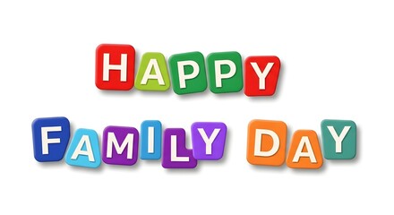 Happy family day celebration with loved ones