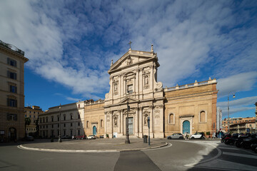 Fototapeta premium Chiesa di Santa Susanna alle Terme di Diocleziano, baroque styled church in Rome, Italy 