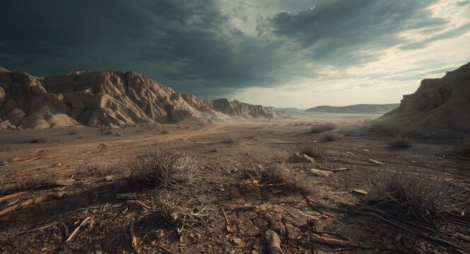 Climate variability driving dry terrain landscape evolution
