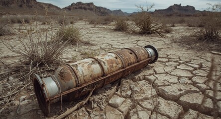 Neglected catalytic converter causing desert habitat degradation