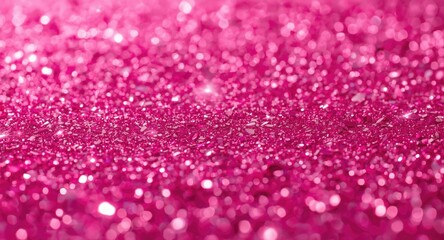 Naklejka premium Bright pink glitter confetti wallpaper texture perfect for event invitations and party decor
