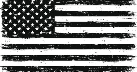 Grunge United States Flag Vintage Style © MdElias